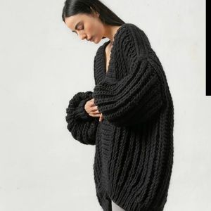 NWOT I Love Mr. Mittens The Fisherman Cardigan